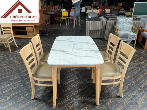 Đồ cũ Thiên Phú Home - Bộ Bàn Ăn 4 Ghế Nhỏ Gọn Cho Căn Hộ Setup