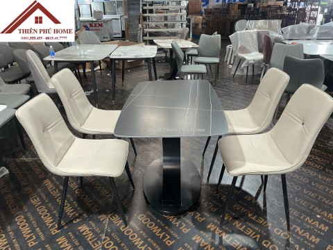 Đồ cũ Thiên Phú Home - Bộ Bàn Ăn Mặt Đá Ceramic 4 Ghế Đồ cũ Thiên Phú Home - Bộ Bàn Ăn Mặt Đá Ceramic 4 Ghế