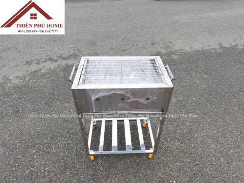 Đồ cũ Thiên Phú Home - Lò Nướng Than Inox - Bếp Nướng Than Ngoài Trời 
