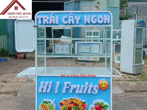 Xe Bán Trà Sữa - Trái Cây Dầm - Xe Đẩy Bán Hàng Giá Xưởng Tại Đà Nẵng