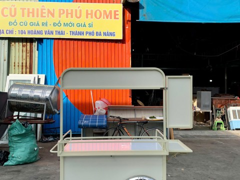 Đồ cũ Thiên Phú Home - Xe Đẩy Bán Cafe Mang Đi Tại Đà Nẵng - Xe Cafe - Xe Bán Hàng Rong